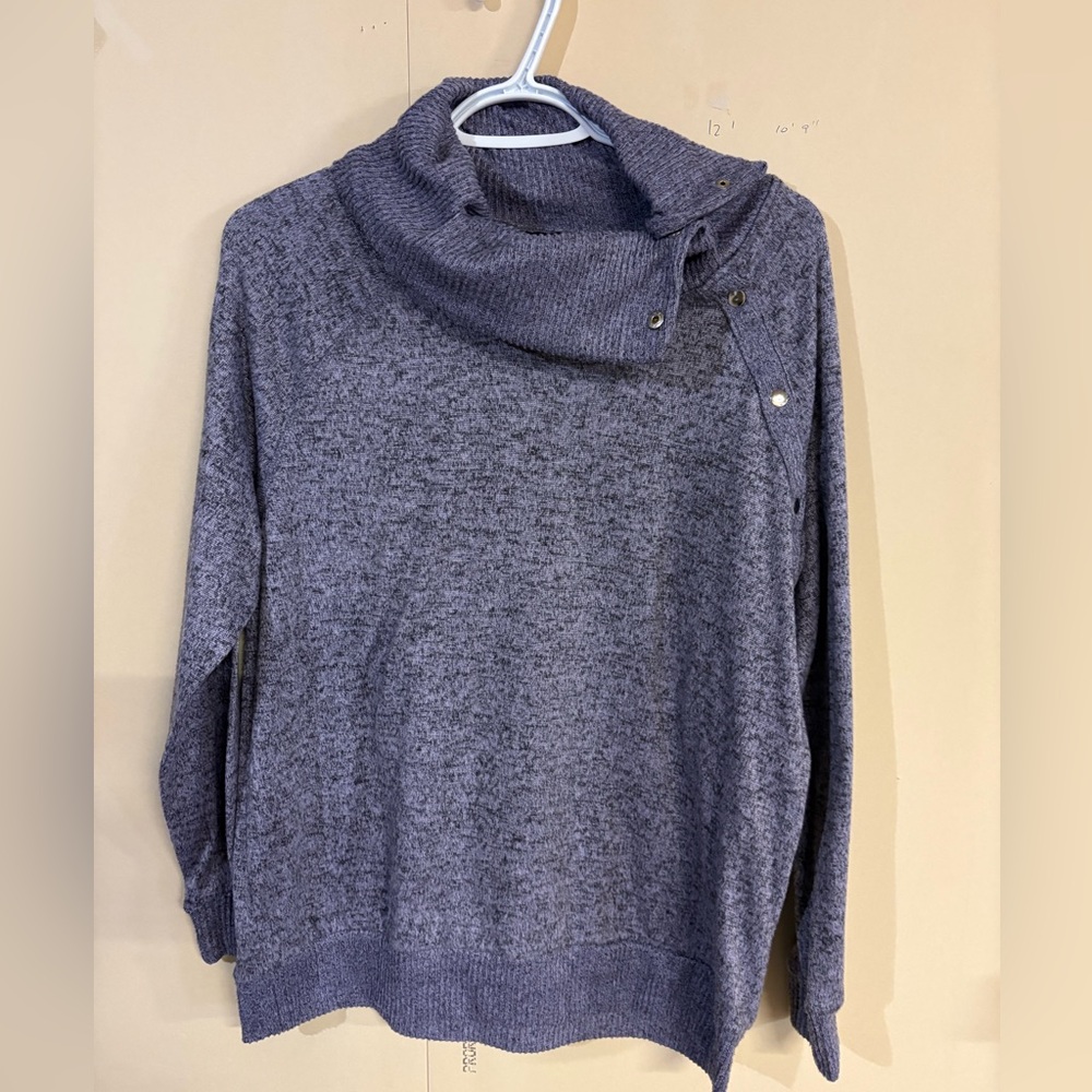Elegant Cowl Neck Sweater - Mauve